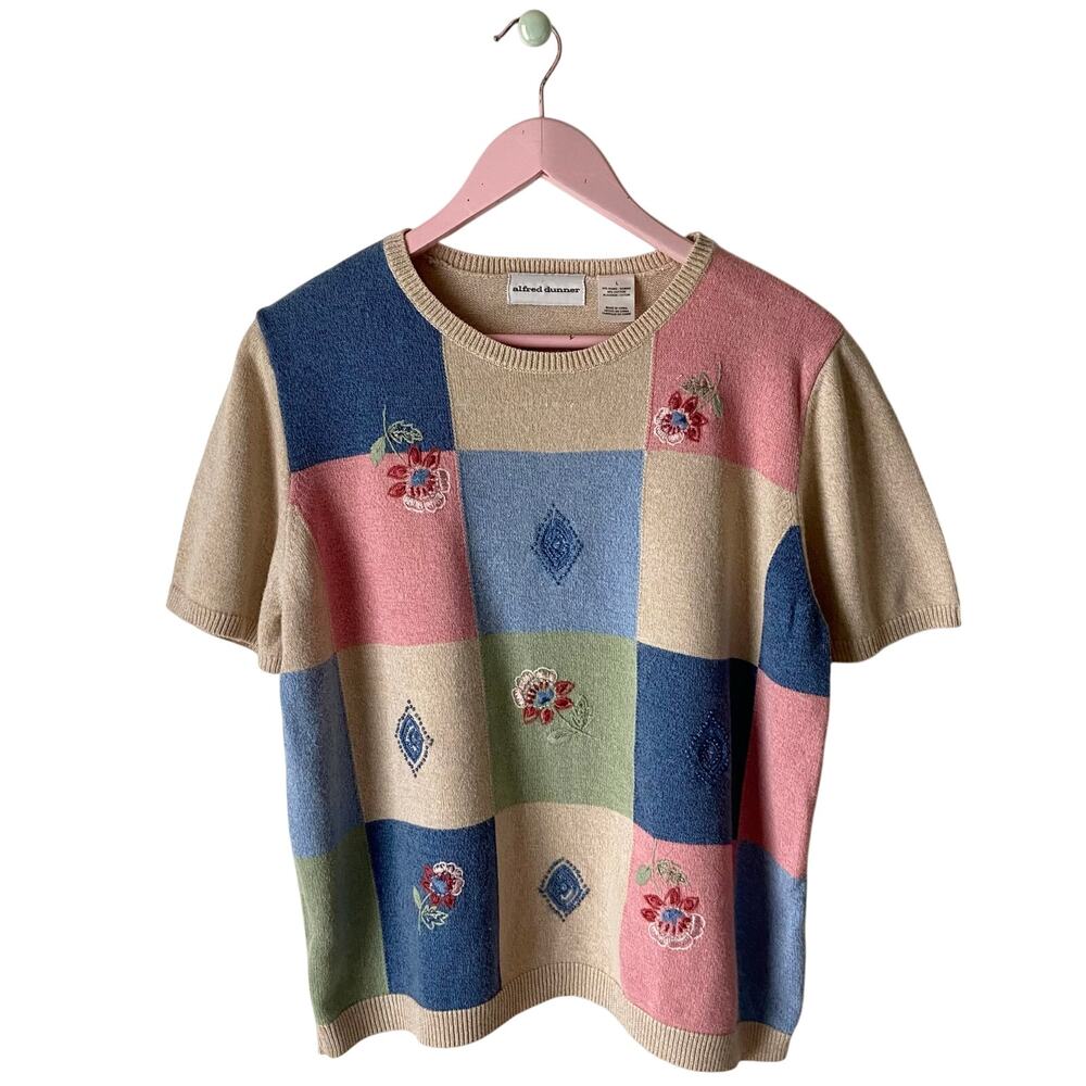Alfred Dunner Vintage Colorblock Sweater